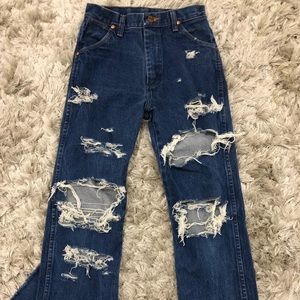 Size 24 distressed jeans!